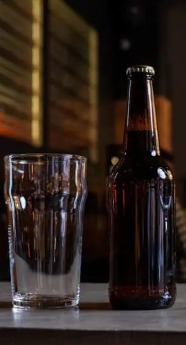 Beer bottles on the table