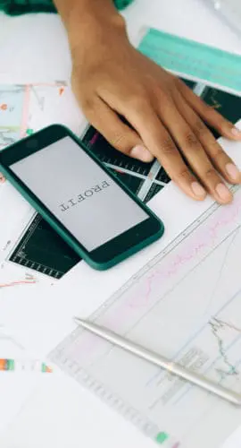 Business papers on the table