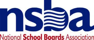 Logo of the National School Boards Association featuring the acronym 