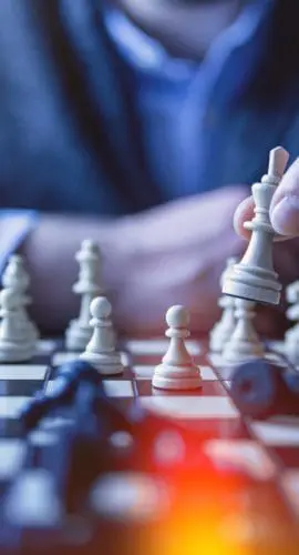 Person playing chess
