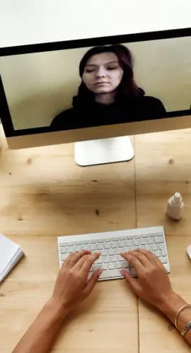 Person using a computer