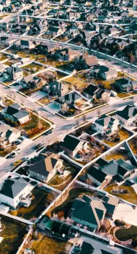 Top view photography of city