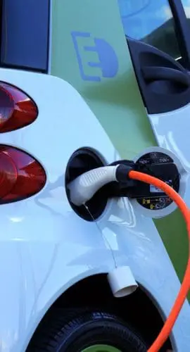 White and orange gasoline nozzle